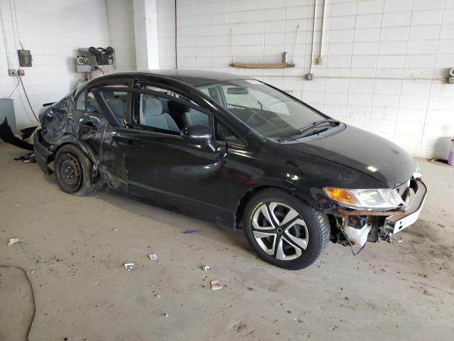 19XFA16519E006877 - 2009 HONDA CIVIC LX BLACK photo 4