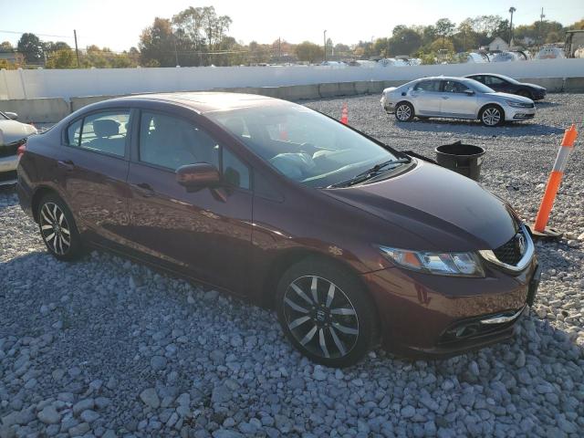 2HGFB2F96EH538891 - 2014 HONDA CIVIC EXL მუქწითელი ფოტო 4