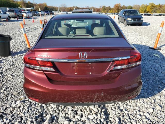 2HGFB2F96EH538891 - 2014 HONDA CIVIC EXL მუქწითელი ფოტო 6