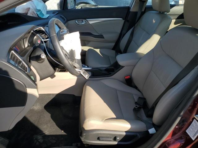2HGFB2F96EH538891 - 2014 HONDA CIVIC EXL მუქწითელი ფოტო 7