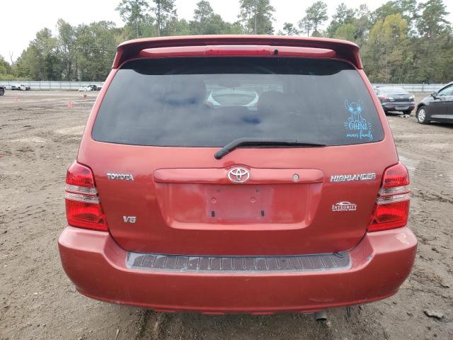 JTEGF21A020031134 - 2002 TOYOTA HIGHLANDER LIMITED RED photo 6