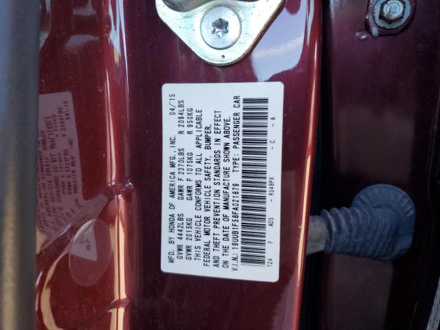 19UUB1F58FA021879 - 2015 ACURA TLX TECH BURGUNDY photo 12