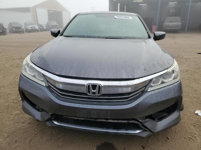 1HGCR2F31HA143529 - 2017 HONDA ACCORD LX GRAY photo 5