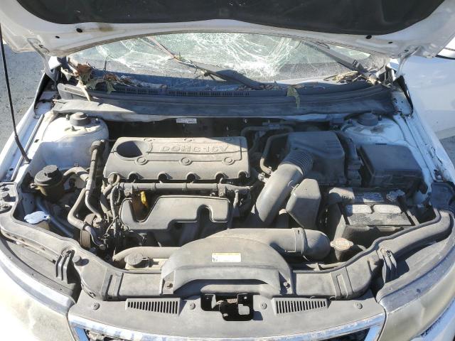 KNAFU4A21B5349936 - 2011 KIA FORTE EX WHITE photo 11