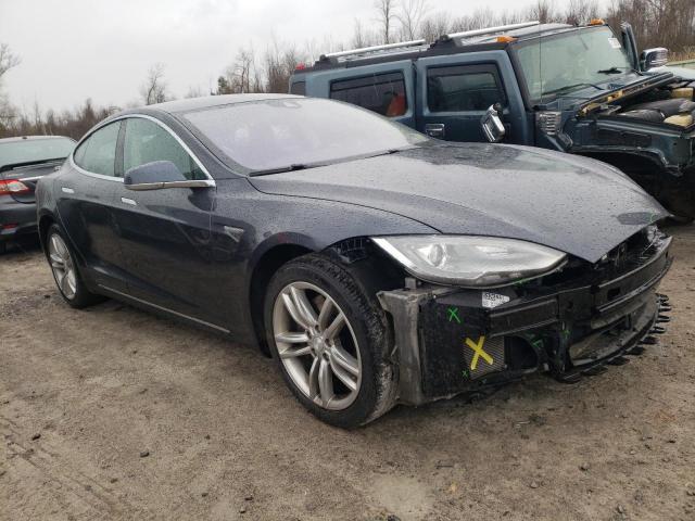 5YJSA1E19FF108351 - 2015 TESLA MODEL S Մոխրագույն լուսանկար 4