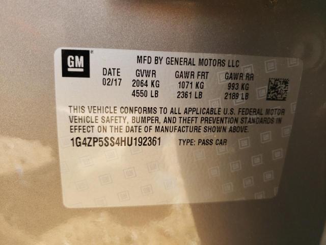 1G4ZP5SS4HU192361 - 2017 BUICK LACROSSE ESSENCE ნაცრისფერი ფოტო 13