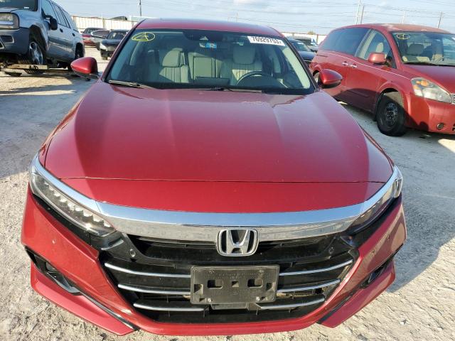 1HGCV2F94MA028742 - 2021 HONDA ACCORD TOURING RED photo 5