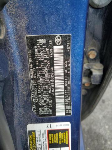 4T1BK1EB4DU038540 - 2013 TOYOTA AVALON BASE 蓝色 照片 12