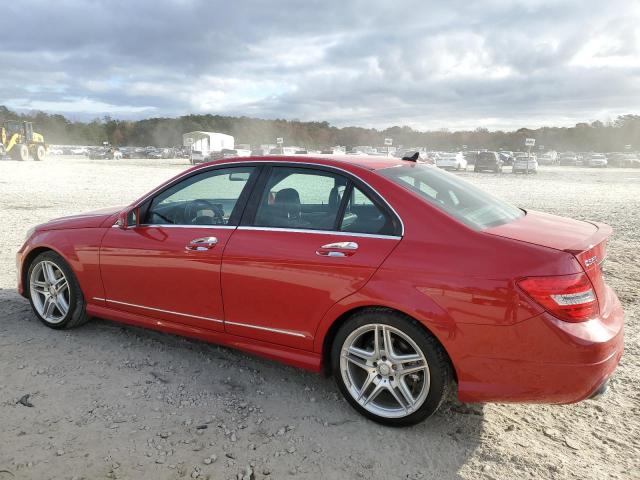 WDDGF5HB9DA871534 - 2013 MERCEDES-BENZ C 350 RED photo 2