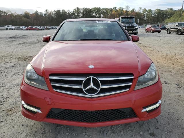 WDDGF5HB9DA871534 - 2013 MERCEDES-BENZ C 350 RED photo 5