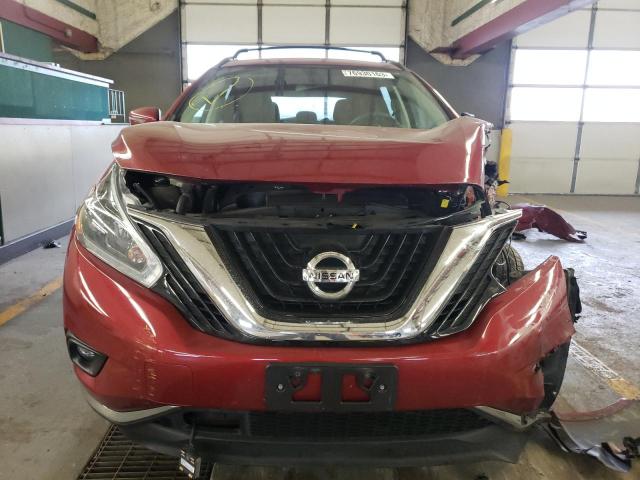 5N1AZ2MG2JN110528 - 2018 NISSAN MURANO S RED photo 5