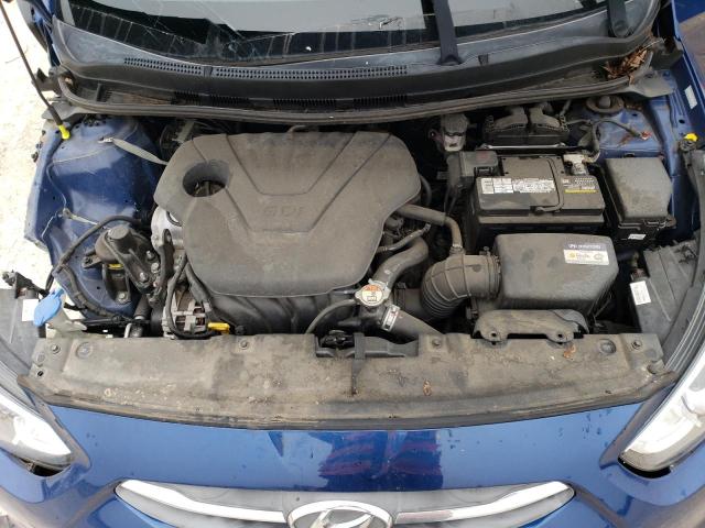 KMHCT5AE0HU346139 - 2017 HYUNDAI ACCENT SE BLUE photo 11