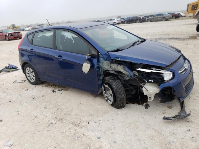 KMHCT5AE0HU346139 - 2017 HYUNDAI ACCENT SE BLUE photo 4