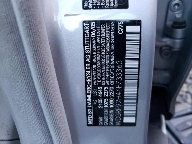 WDBRF92H46F733363 - 2006 MERCEDES-BENZ C 280 4MATIC SILVER photo 12