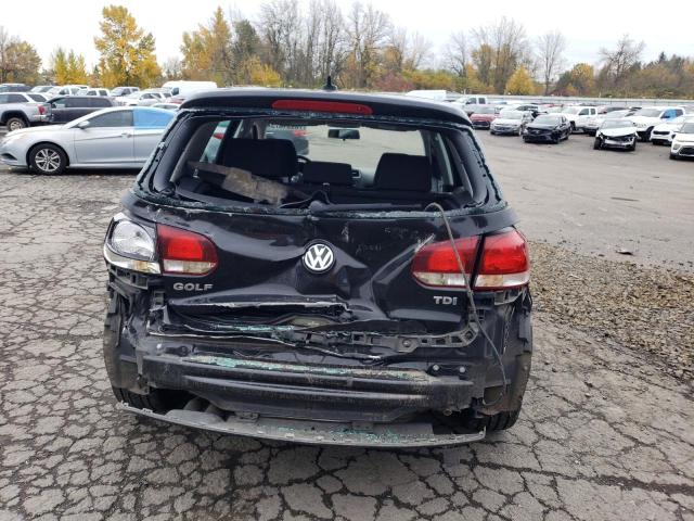 WVWNM7AJ3DW133137 - 2013 VOLKSWAGEN GOLF BLACK photo 6