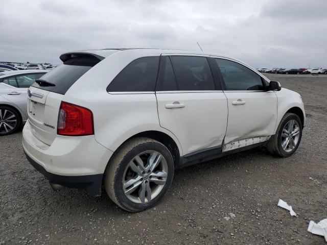 2FMDK3KCXCBA68583 - 2012 FORD EDGE LIMITED WHITE photo 3