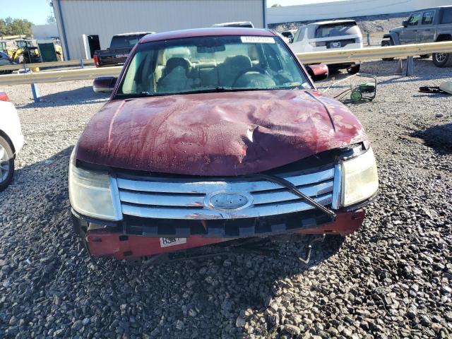 1FAHP24W28G134607 - 2008 FORD TAURUS SEL BURGUNDY photo 5