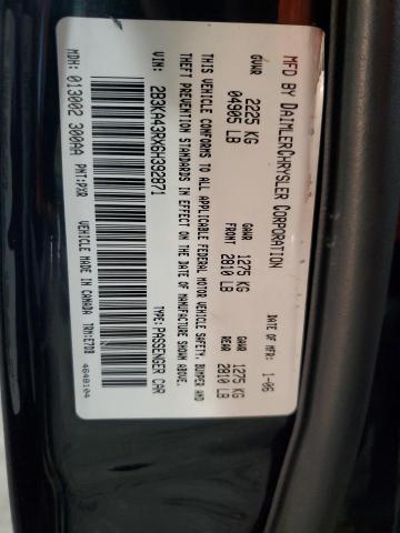 2B3KA43RX6H392871 - 2006 DODGE CHARGER SE BLACK photo 13