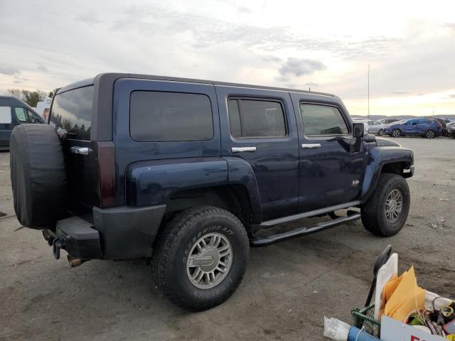 5GTDN13E278211513 - 2007 HUMMER H3 BLUE photo 3