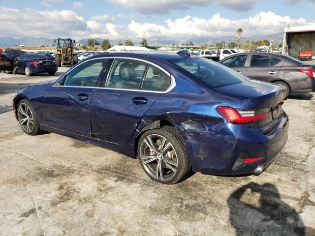 3MW5R1J09L8B07992 - 2020 BMW 330I BLUE photo 2