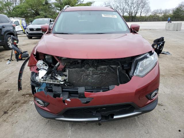 5N1AT2MV6GC739973 - 2016 NISSAN ROGUE S RED photo 5