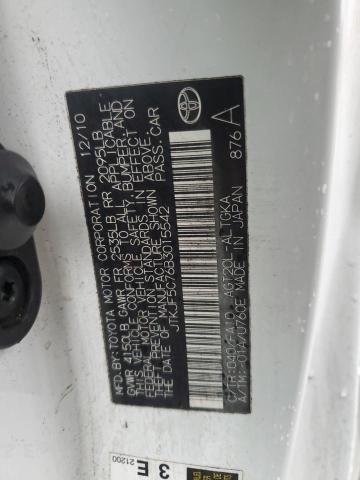 JTKJF5C76B3015542 - 2011 TOYOTA SCION TC 白色 照片 12