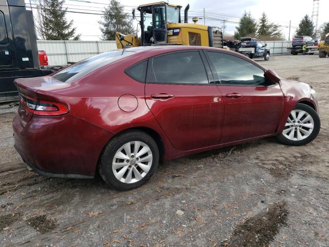 1C3CDFDHXFD252655 - 2015 DODGE DART SE AERO BURGUNDY photo 3