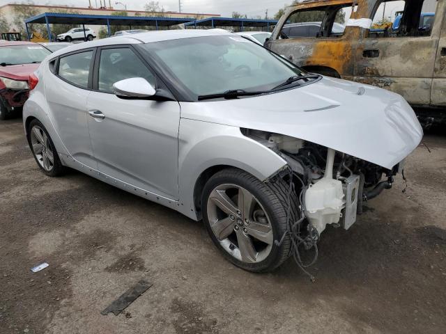 KMHTC6AE2DU147688 - 2013 HYUNDAI VELOSTER TURBO SILVER photo 4