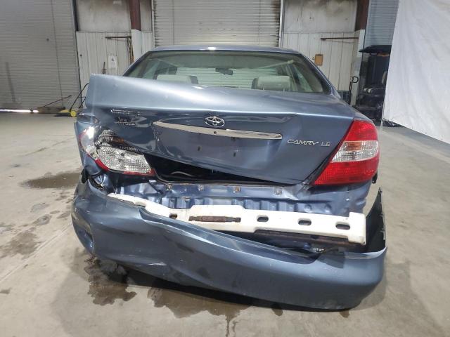 4T1BE32K62U586446 - 2002 TOYOTA CAMRY LE BLUE photo 6