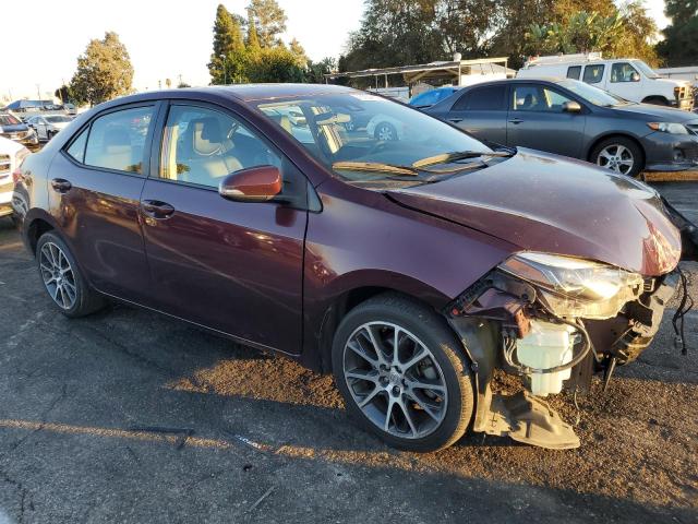 5YFBURHE1HP609813 - 2017 TOYOTA COROLLA L MAROON photo 4