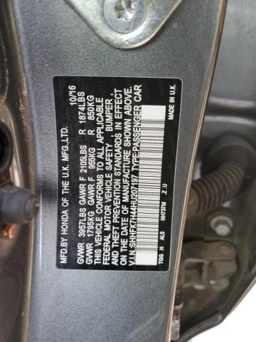 SHHFK7H44HU207197 - 2017 HONDA CIVIC SPORT 灰色 照片 13