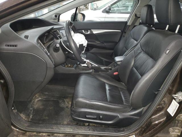 2HGFB2F98EH529836 - 2014 HONDA CIVIC EXL BROWN photo 7