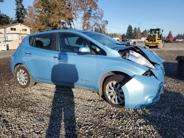 1N4AZ0CPXFC316540 - 2015 NISSAN LEAF S BLUE photo 4