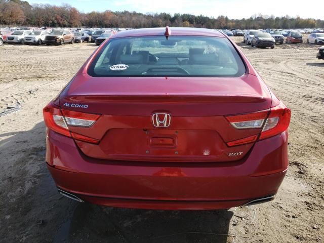 1HGCV2F53LA014410 - 2020 HONDA ACCORD EXL RED photo 6