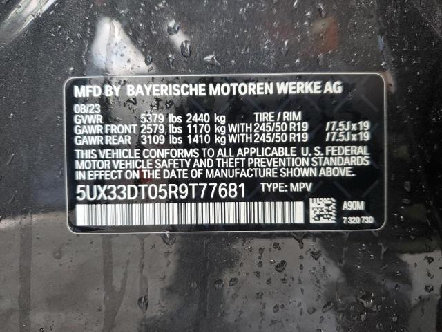 5UX33DT05R9T77681 - 2024 BMW X4 XDRIVE30I GRAY photo 13