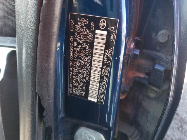 JTKKT624250101107 - 2005 TOYOTA SCION XA BLUE photo 12