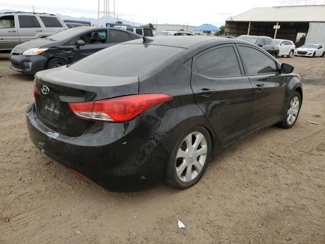 KMHDH4AE2DU554291 - 2013 HYUNDAI ELANTRA GLS BLACK photo 3