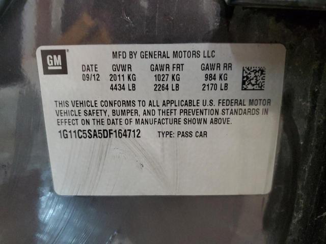 1G11C5SA5DF164712 - 2013 CHEVROLET MALIBU 1LT 石墨色 照片 12