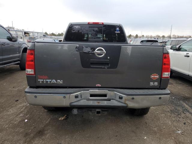 1N6BA06B76N506903 - 2006 NISSAN TITAN XE GRAY photo 6