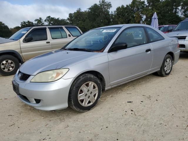 1HGEM21115L052743 - 2005 HONDA CIVIC DX VP Silber Foto 1
