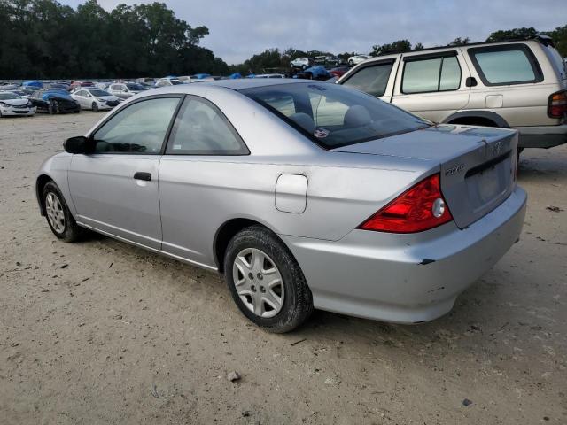 1HGEM21115L052743 - 2005 HONDA CIVIC DX VP SILVER photo 2