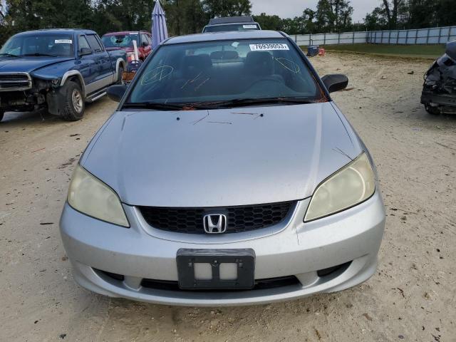 1HGEM21115L052743 - 2005 HONDA CIVIC DX VP SILVER photo 5