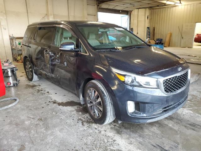 KNDMC5C16G6170865 - 2016 KIA SEDONA EX BLACK photo 4