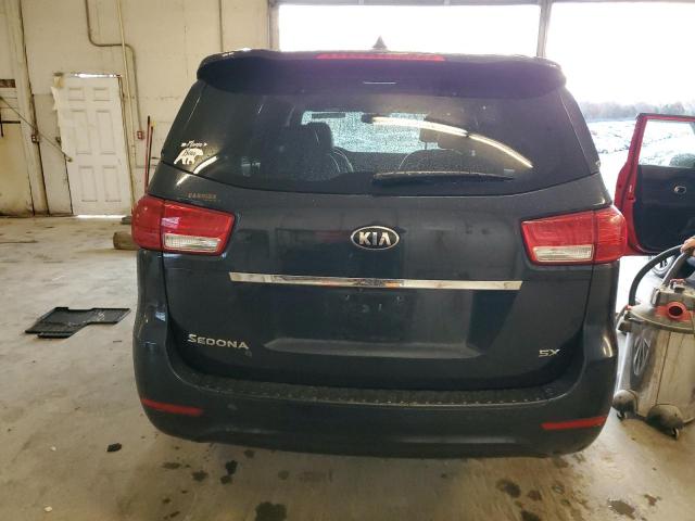 KNDMC5C16G6170865 - 2016 KIA SEDONA EX BLACK photo 6