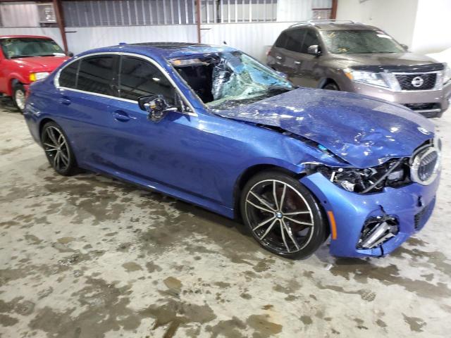 WBA5R1C58KAE81346 - 2019 BMW 330I BLUE photo 4