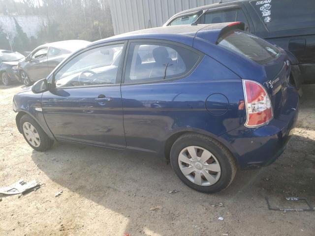 KMHCM36C37U021914 - 2007 HYUNDAI ACCENT GS BLUE photo 2