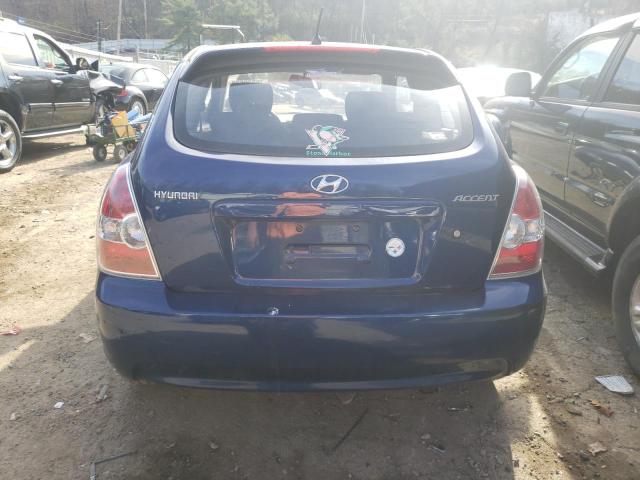 KMHCM36C37U021914 - 2007 HYUNDAI ACCENT GS BLUE photo 6