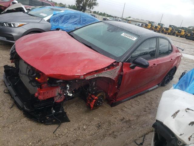 4T1NZ1AK2LU043474 - 2020 TOYOTA CAMRY TRD RED photo 1