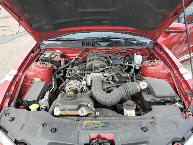 1ZVBP8AN4A5147775 - 2010 FORD MUSTANG RED photo 11