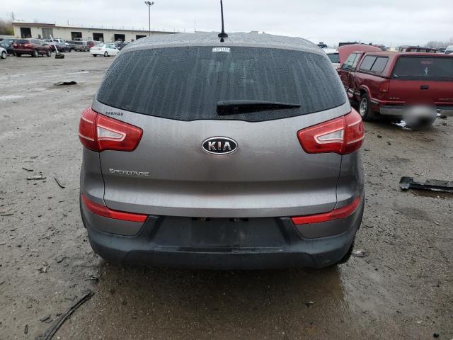 KNDPB3A24C7296226 - 2012 KIA SPORTAGE BASE SILVER photo 6